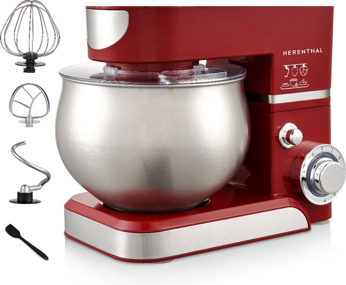 Luxari Keukenmachine - Incl. Spatscherm, 3 Opzetstukken - 6 Snelheden 6l Mengkom 1500w Keukenrobot Foodprocessor Keukenmixer Zwart Luxari Keukenmachine - Incl. Spatscherm, 3 Opzetstukken - 6 Snelheden 6l Mengkom 1500w Keukenrobot Foodprocessor Keukenmixer Zwart