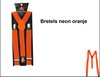 Bretel oranje neon - Koningsdag EK WK Holland festival thema feest Orange bretels fun