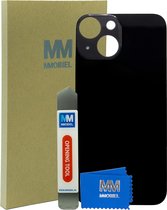 MMOBIEL Achterkant voor iPhone 13 mini - Back Cover Glas - Midnight Zwart