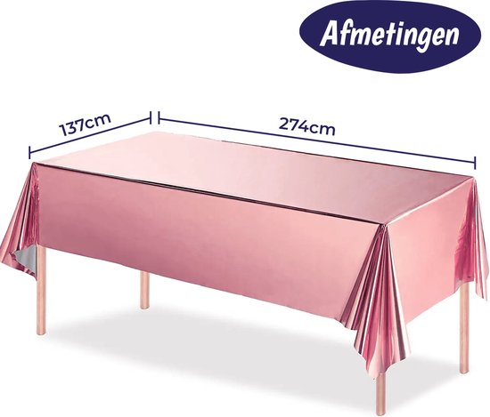 Nappe Aluminium - Nappe Aluminium - Décoration Naissance Fille - Accessoire  de Table -... | bol.com