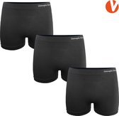 Boxers - Microfibre - Sans couture et élastique - Lot de 3 - Zwart - Taille SL | Sous-vêtements femmes