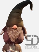 Nain de luxe Oneiro FRED ASSIS XXL 95X56X230 CM - Gnome de Noël Assis - Images et figurines de Noël de Noël - Gnome - Gnomes Assis - Père Noël - Nain Assis - Père Noël