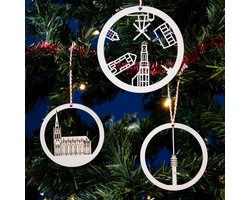 Kerstballen IJsselstein Jouw Favoriete Stad in de Kerstboom City Shapes