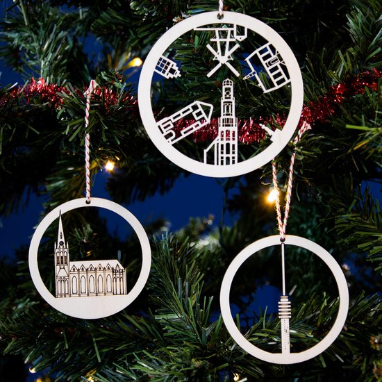 Kerstballen IJsselstein Jouw Favoriete Stad in de Kerstboom City Shapes