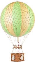 Authentic Models - Luchtballon Royal Aero - Luchtballon decoratie - Kinderkamer decoratie - Groen - Ø 32cm