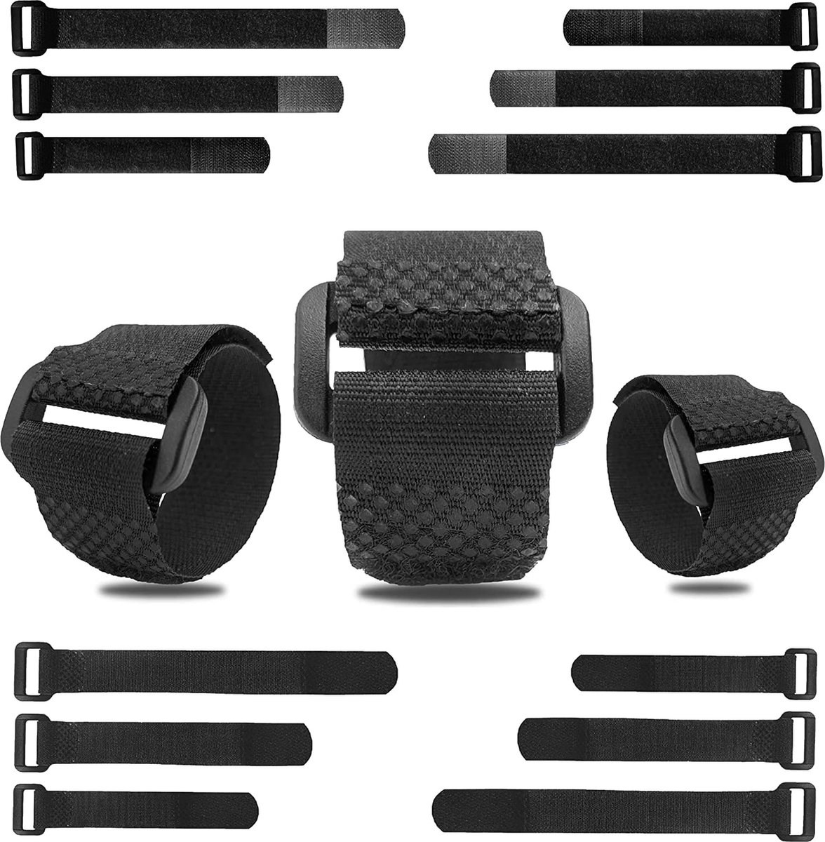 Klett-Kabelbinder Set – 14 Rollen (je 2 M), 7 Farben, Insgesamt 27,7 M, Wiederverwendbar Für Kabelmanagement