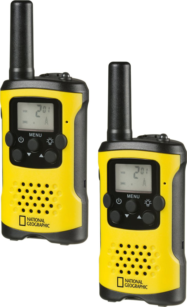 National Geographic Walkie Talkies - Groot bereik - Outdoor - Handsfree - Kinderen - Buitenspelen