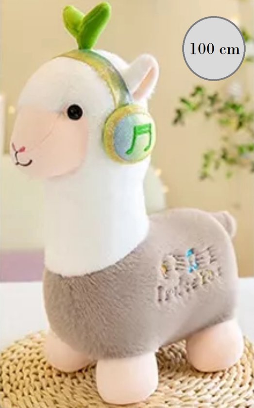 Celawork Alpaca Knuffeldier, alpaca, pluche dier met lange hals, zacht alpacakussen, knuffeldier, alpaca pluche dier, bankkussen, cartoon, gevulde poppen (wit, 75 cm