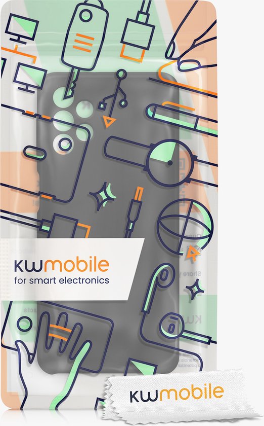 coque kwmobile pour Samsung Galaxy A32 5G - Coque avec revêtement en silicone - Coque pour smartphone en noir