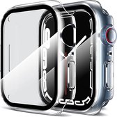 Screenprotector - Case - Hoesje - 9H Gehard Glas - Geschikt voor de Apple Watch 6, 5, 4 en SE 40 mm - Transparant
