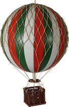 Authentic Models - Luchtballon Travels Light - Luchtballon decoratie - Kinderkamer decoratie - Tricolor - Ø 18cm
