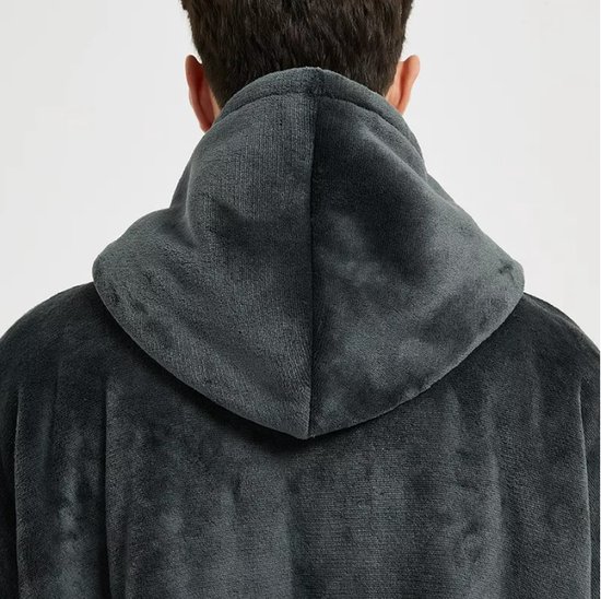 Emwwat Extra lange hoodiedeken, oversized sherpa-hoodiedeken voor dames en heren, draagbare dekenhoodie met mouwen en gigantische zak (grijs, 150 lang Emwwat Extra lange hoodiedeken, oversized sherpa-hoodiedeken voor dames en heren, draagbare dekenhoodie met mouwen en gigantische zak (grijs, 150 lang