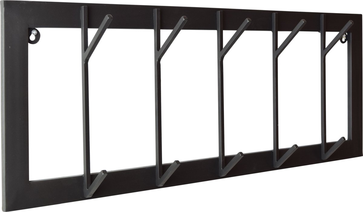 LOFT42 Industry Kapstok – Metaal - Zwart – 10 haken