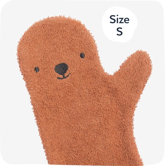 Nifty Baby Shower Glove Brown Bear Small bol