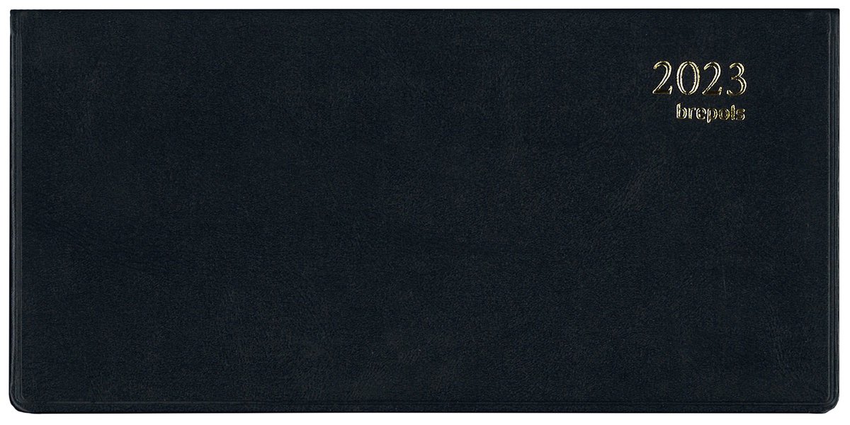 Brepols Agenda 2023 - Breprint - BOLOGNA - 16,6 x 8,1 cm - Donker Blauw