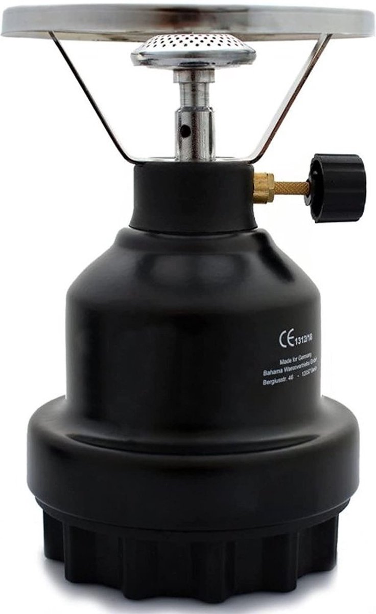 TronicXL - Mobiel campingkooktoestel aluminium brander - Mobiele gaskachel -Campingkooktoestel - Gasfornuis voor gasfles met 2 x 190 gr cartridgeset - Tronic XL