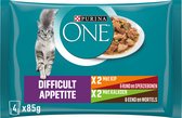 Purina ONE Difficult Appetite - Kattenvoer natvoer - Kip - 48 x 85g