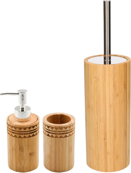 OSCIOSS toilet brush and holder made of wood, with ergonomic design OSCIOSS toilet brush and holder made of wood, with ergonomic design