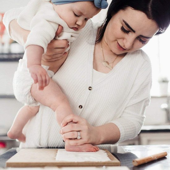 Jeu d'empreintes pour bébés,Kit Empreinte Pieds et Mains Bébé