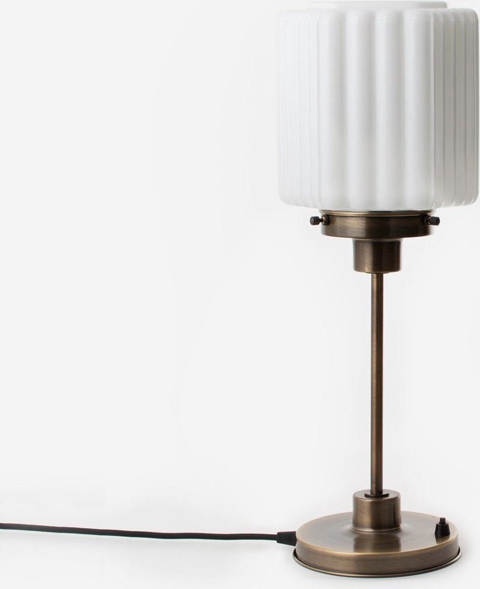 Art Deco Trade - Slanke Tafellamp Thalia 20's Brons