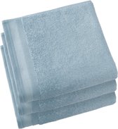 De Witte Lietaer - Contessa - Handdoek - 50x100 cm - Set van 3 - Ice Blue