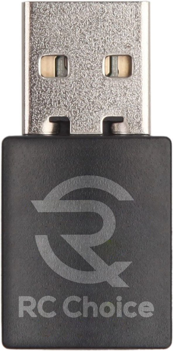 RC Choice Wifi en Bluetooth USB Adapter - Tot 600 Mbps met 2.4 & 5 GHz - BT - Windows & MacOS