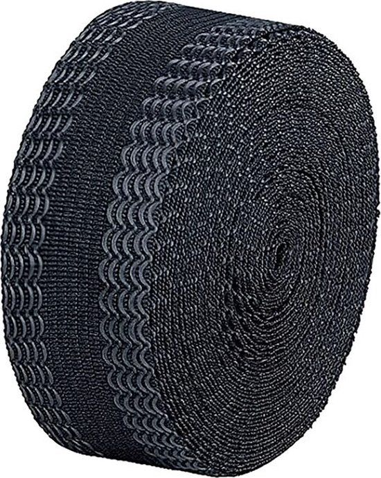 WiseGoods Luxe Iron-on Tape Pantalon Edge - Pantalons Hemband - DIY Edge Tape - Iron On Strip Jeans - Hobby Strips - Coudre - Zwart 5M