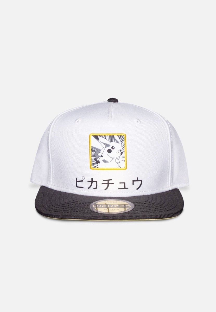 Pokémon Snapback Pet Pikachu Wit/Zwart