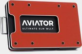 Aviator - Imola red slide wallet - airtag cash clip - slim acrylic kleingeld vak - acrylic frame