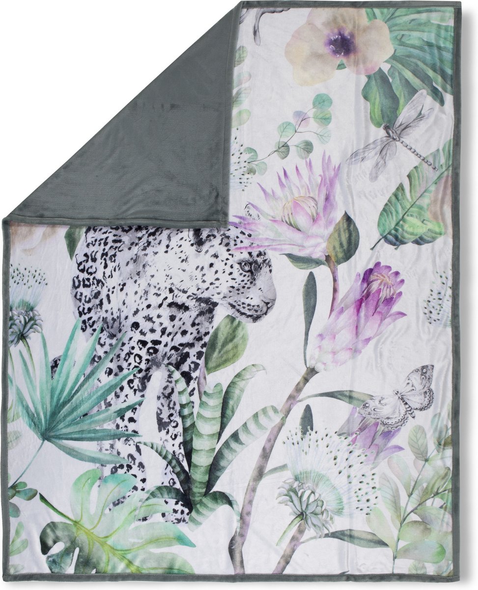 Hip Leuke Plaid Volterra Multi - 130x160 cm - Fleece Stof - Omkeerbaar - Multifunctioneel