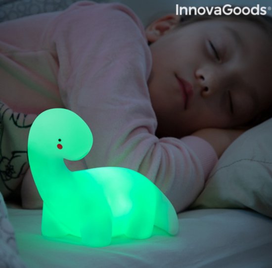 Glowy Multicolour LED Dinosaurus Lamp | Kinder Lampje | Verschillende Kleuren | Dinosaurus veelkleurige LED-lamp lightosaurus Innovagoods