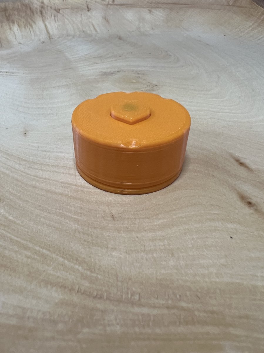 TasteDrops - aroma pod case houder - te gebruiken voor het opbergen van Air up pods - oranje zonder logo - geschikt voor Air up drinkfles pods - magnetisch stapelbaar -