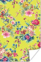 Poster Bloemen - Pastel - Kleuren - 20x30 cm
