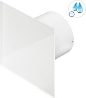 AWENTA Ventilateur de salle de bain SILENT Ø125 mm - 145 m³/h - Minuterie et capteur d'humidité - Wit