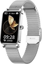 AVALUE Luxe Smartwatch Dames - Horloge voor iOS - Smartwatch Android en HarmonyOS geschikt - Zilver