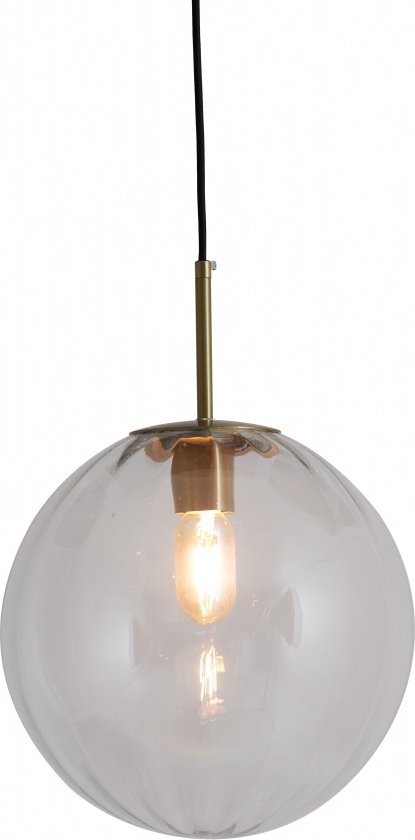 Light & Living Hanglamp Magdala - Smoke Glas - Ø30cm - Modern - Hanglampen Eetkamer, Slaapkamer, Woonkamer