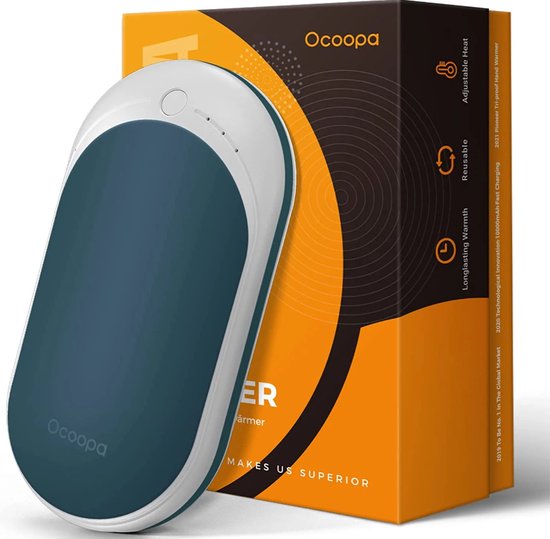 Ocoopa 118S - Handwarmer met Powerbank | USB-C | Oplaadbaar | 5200mah |  Groen | bol.com