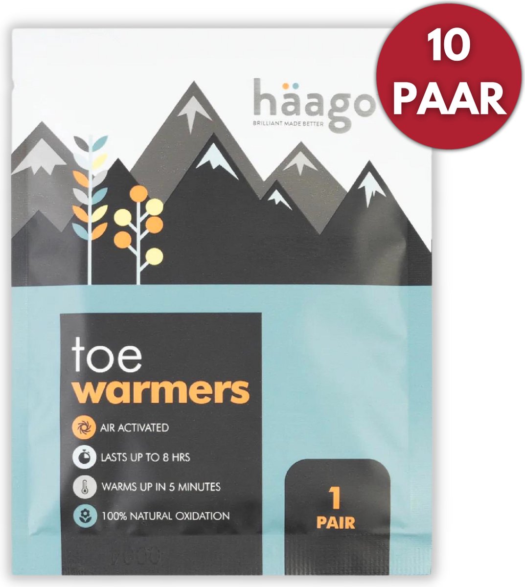 Goedkoopste Häago Teenwarmers - 10 Paar - Voordeelpakket