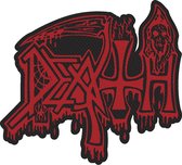 Death - Logo Cut Out Patch - Rood/Zwart