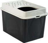 Toilethuis TOP 50l - Zwart (Gerecycled PP) - 57,2 x 39,3 x 40,4 cm