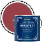 Rust-Oleum Rood Chalky Finish Muurverf - Soho 2,5L