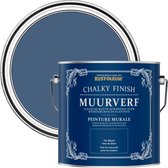 Rust-Oleum Donkerblauw Chalky Finish Muurverf - Inktblauw 2,5L