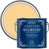 Rust-Oleum Geel Chalky Finish Muurverf  - Mosterd 2,5L