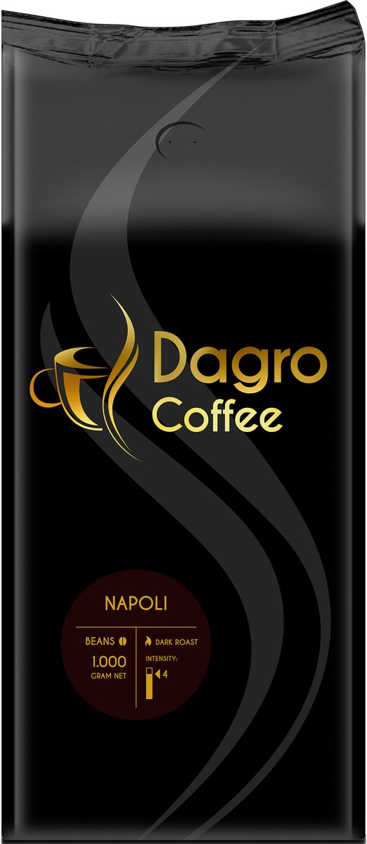 Dagro Coffee Napoli 8 x 1 kilo Koffiebonen ( sterkte 4/5 )