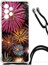 Anti-shock Hoesje met foto Geschikt voor Samsung Galaxy A53 Telefoon Hoesje met doorzichtige rand Vuurwerk