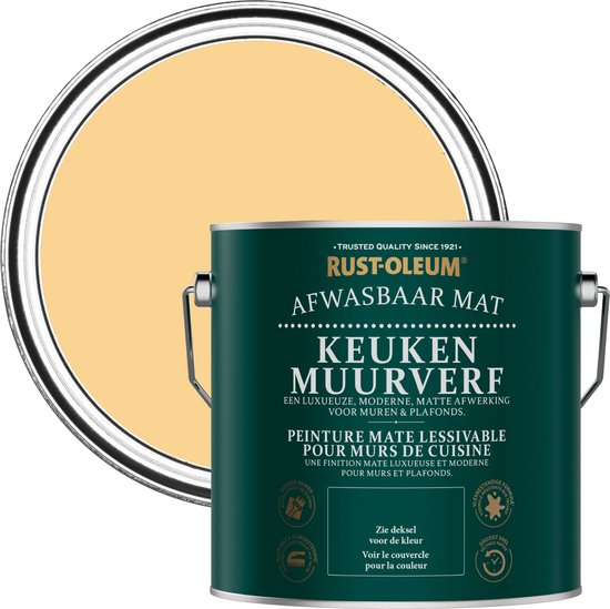 Peinture murale Rust-Oleum Jaune pour Cuisine - Moutarde 2,5L