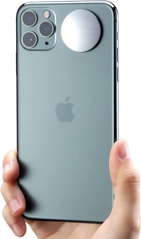 4 Stück Mini Spiegel zum Aufkleben für Smartphone - Aufklebbarer Schminkspiegel-Aufkleber Auf Der Rückseite Der HandyhüLle - Flacher Spiegel für Die RüCkseite des Handys