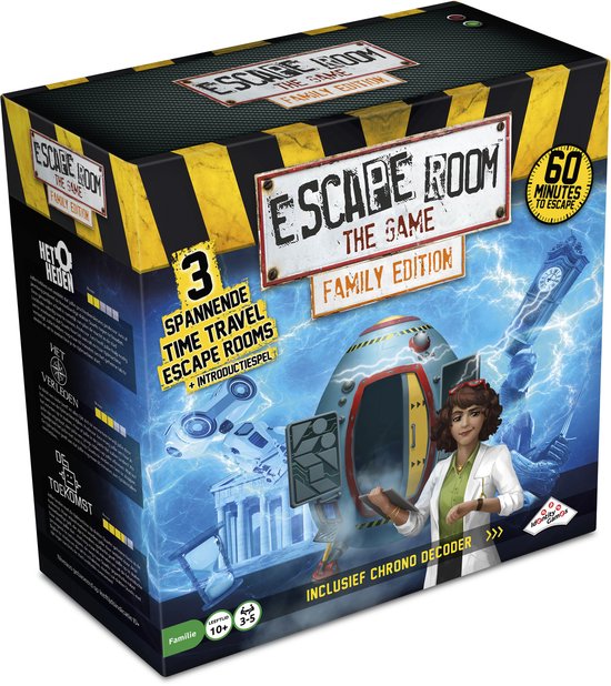 Escape Room The Game Time Travel - Familie Editie - Breinbreker - 3 spannende avonturen voor het hele gezin