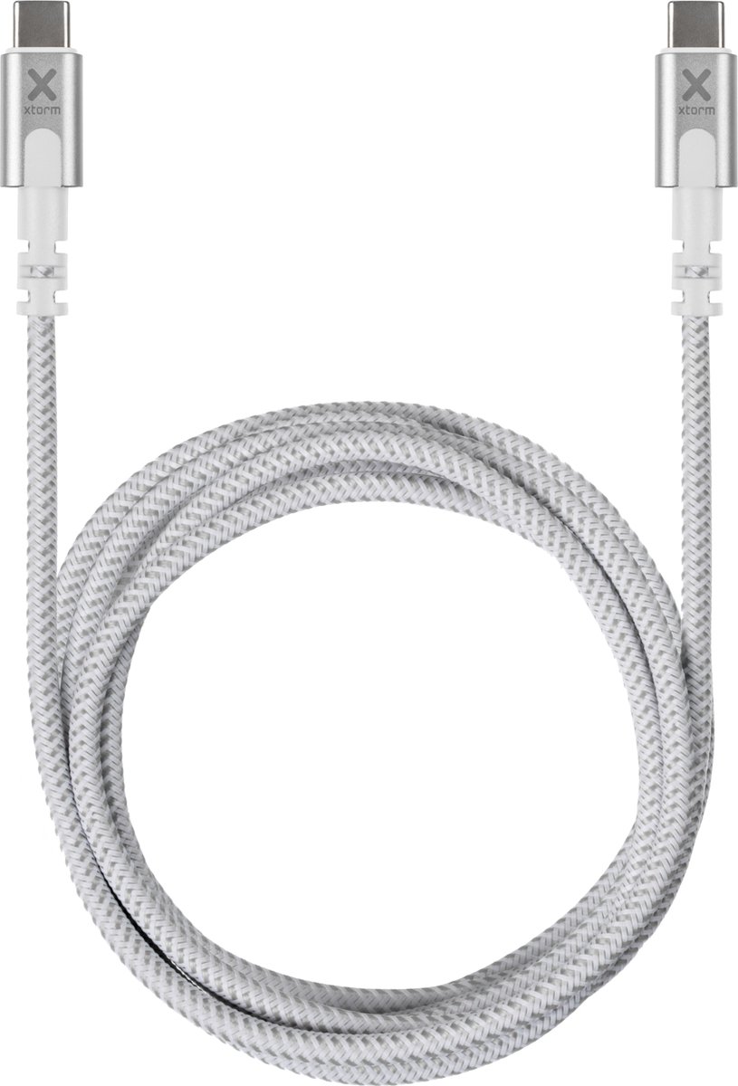 Xtorm USB-C naar USB-C PD Kabel 100W - 2 meter - Wit