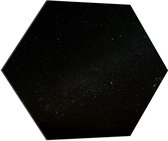 WallClassics - Dibond Hexagon - Donkere Hemel met Sterren - 80x69.6 cm Foto op Hexagon (Met Ophangsysteem)
